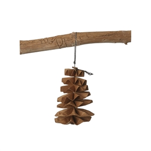 Kogle til ophæng Paper Pine Cone natur fra Lübech Living - Tinashjem